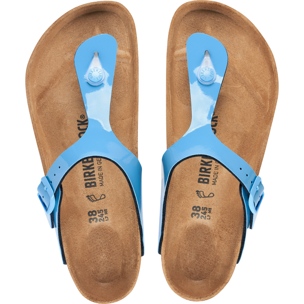 patent blue birkenstock