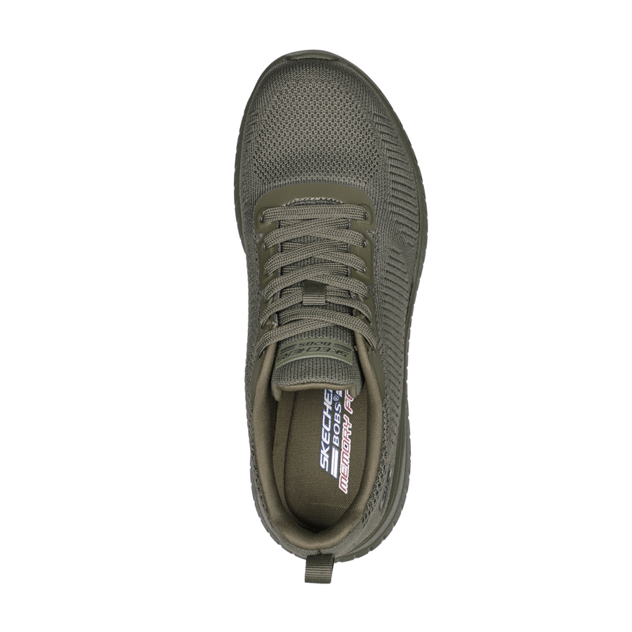 Skechers Bobs Squad Chaos Olive Trainers Gibbs Shoes