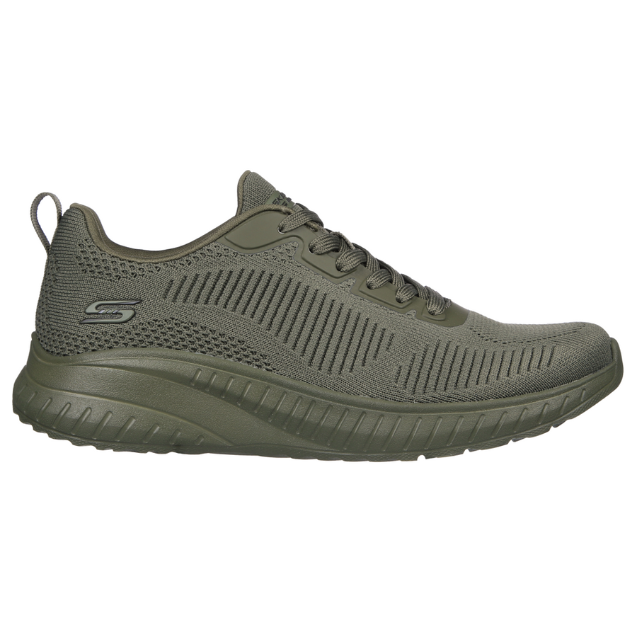 Skechers Bobs Squad Chaos Olive Trainers