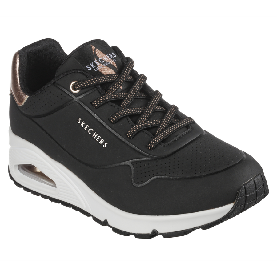 Skechers Uno Black Trainers Gibbs Shoes
