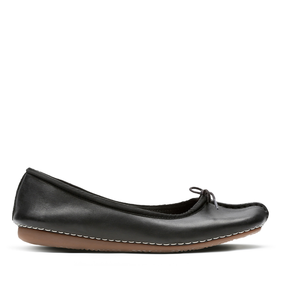 Clarks - Freckle Ice - Black Leather - Shoes