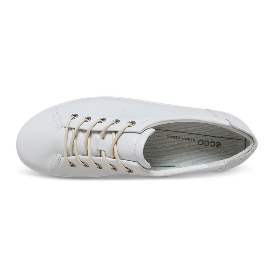 Ecco Soft Tie White -Shoes – Gibbs Shoes