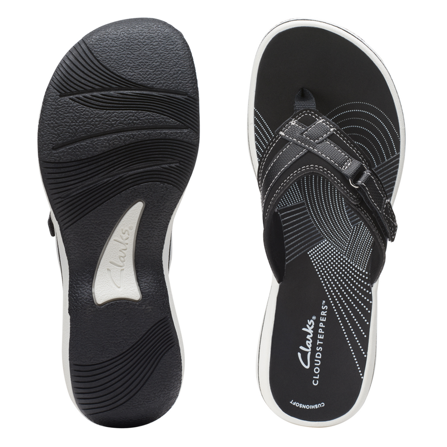 Clarks - Brinkley Sea - Black Synthetic - Sandals