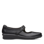 Clarks - Hope Henley - Black Leather - Shoes