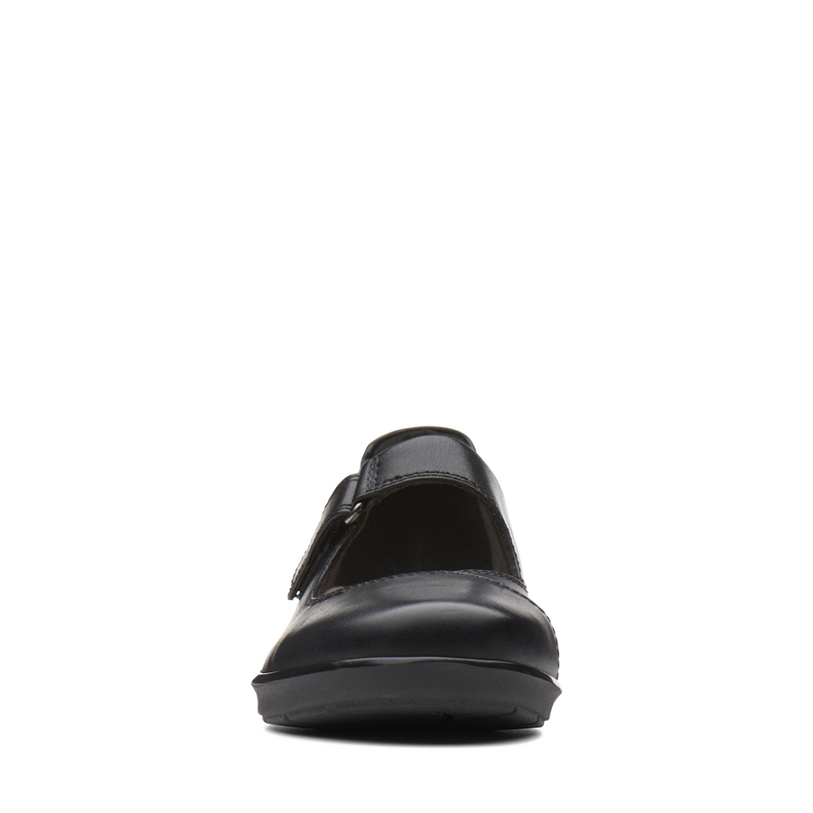 Clarks - Hope Henley - Black Leather - Shoes