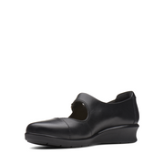 Clarks - Hope Henley - Black Leather - Shoes