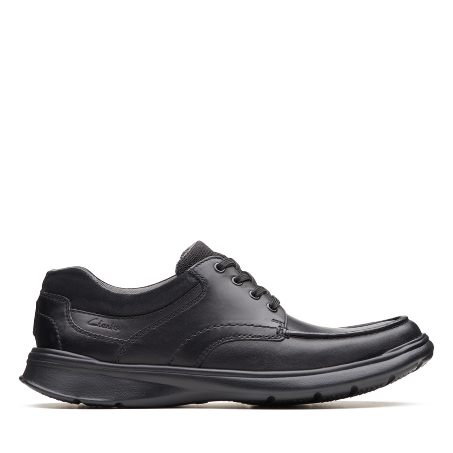 Clarks - Cotrell Edge - Black Smooth Leather - Shoes