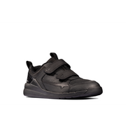 Clarks - Orbit Sprint T - Black Leather - Trainers