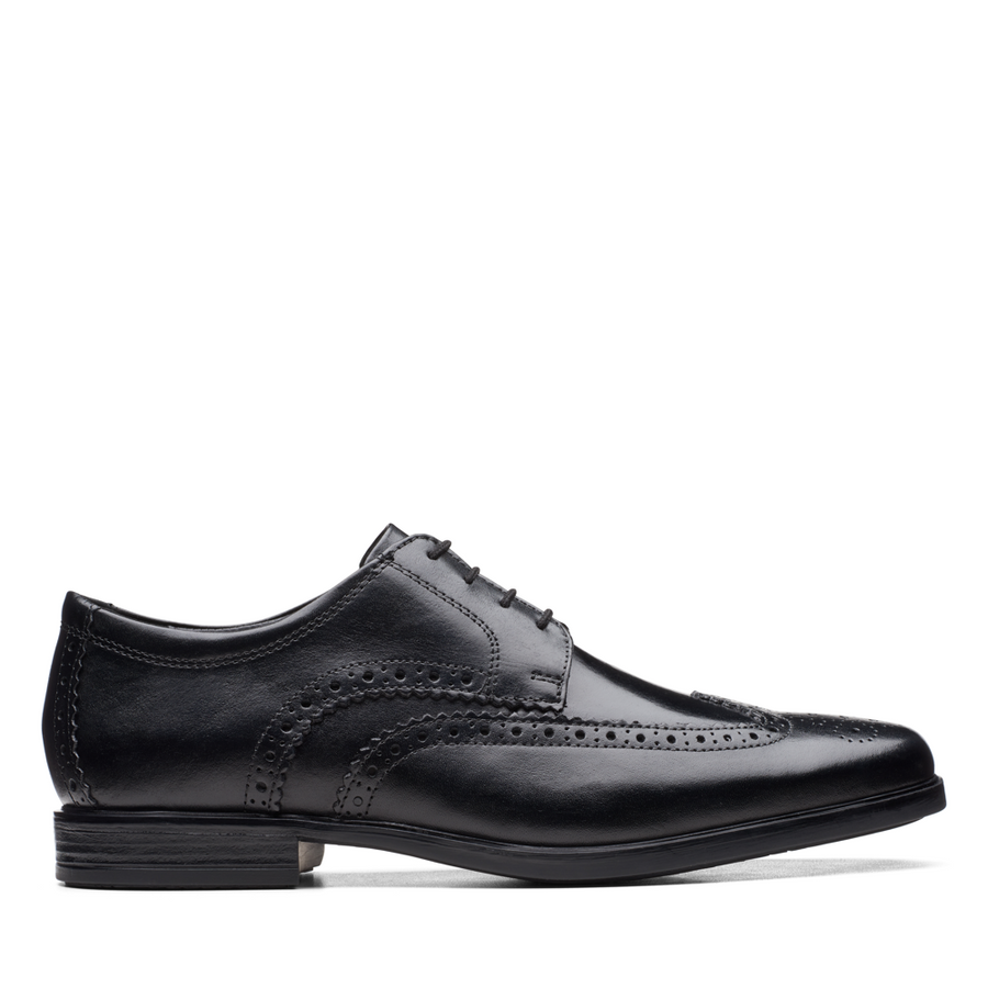 Clarks - Howard Wing - Black Leather - Shoes