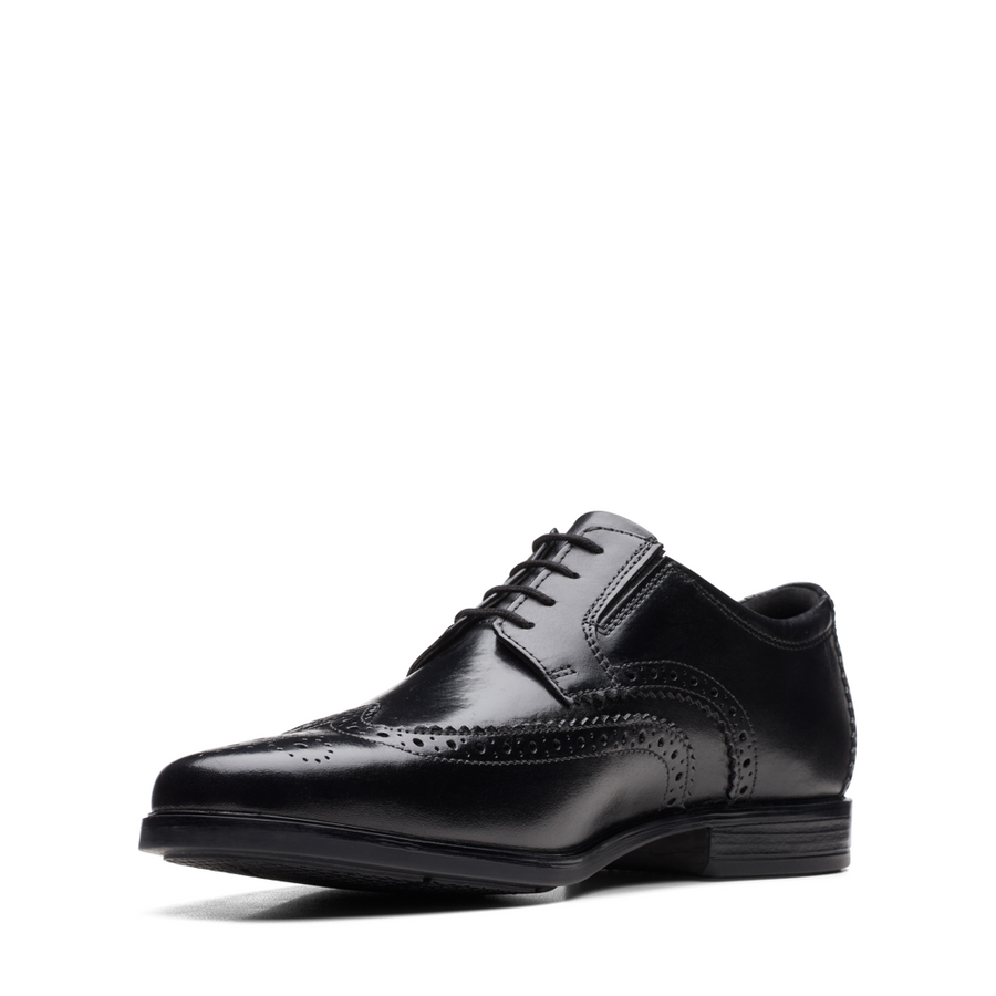 Clarks - Howard Wing - Black Leather - Shoes