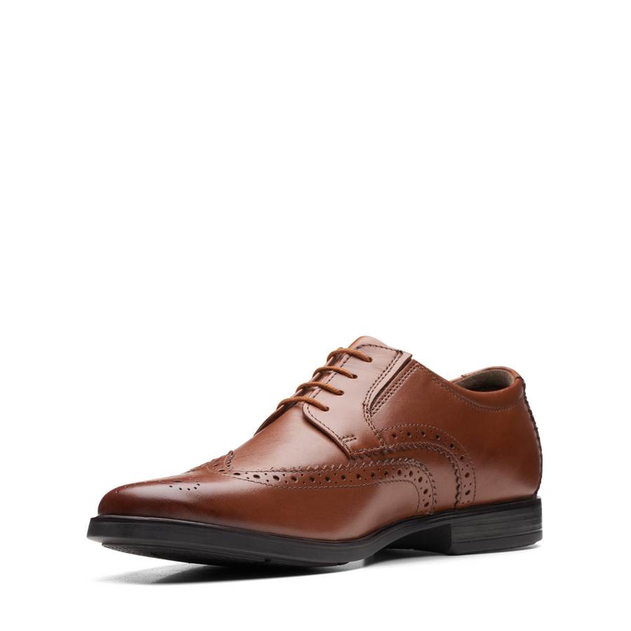 Clarks - Howard Wing - Dark Tan Leather - Shoes