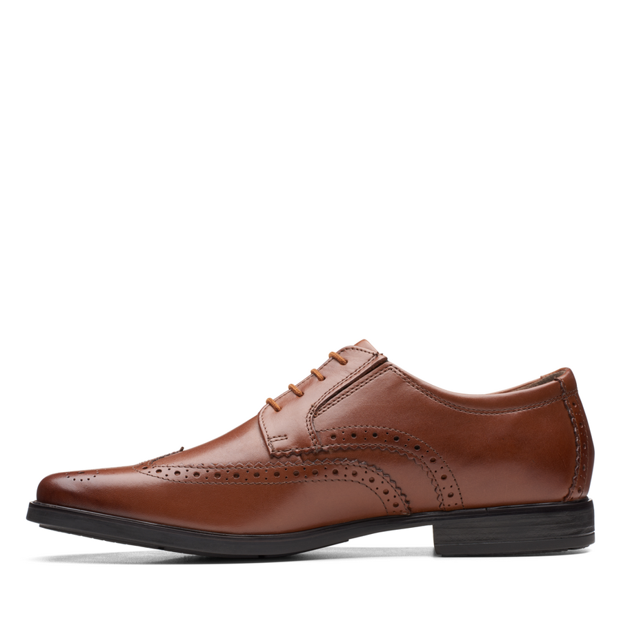 Clarks - Howard Wing - Dark Tan Leather - Shoes