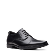 Clarks - Howard Cap - Black Leather - Shoes