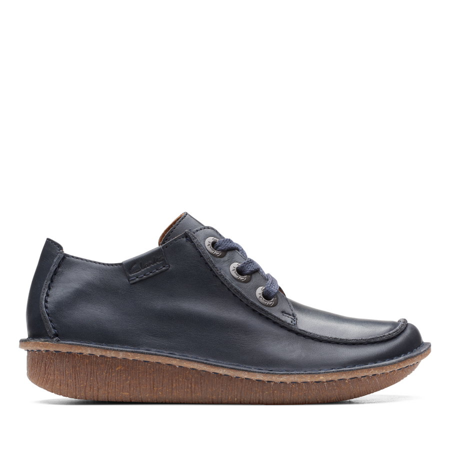 Clarks - Funny Dream - Navy Leather - Shoes