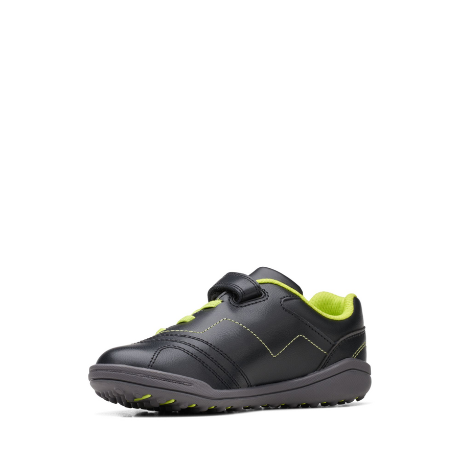 Black clarks trainers best sale