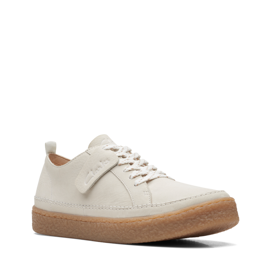 Clarks white leather shoes best sale