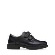 Clarks - Scala Pace K - Black Leather - School Shoes