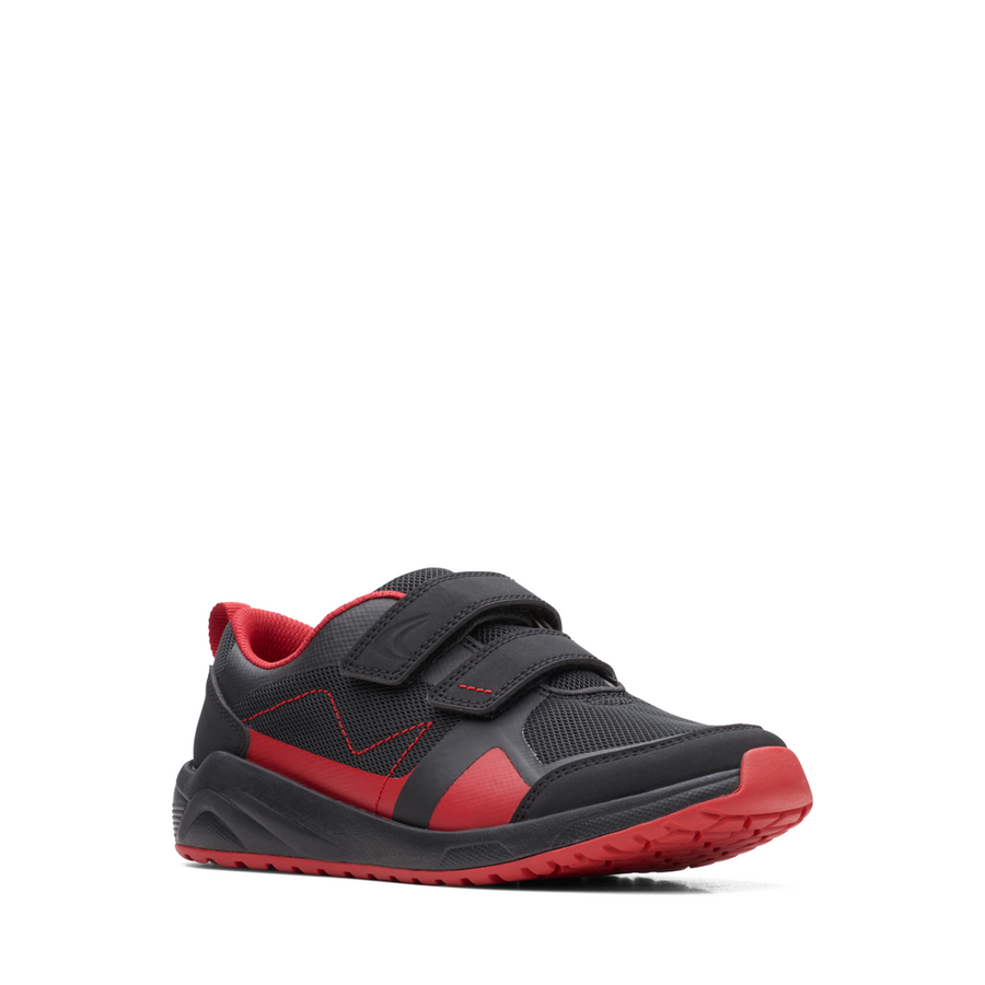 Clarks boys top black trainers