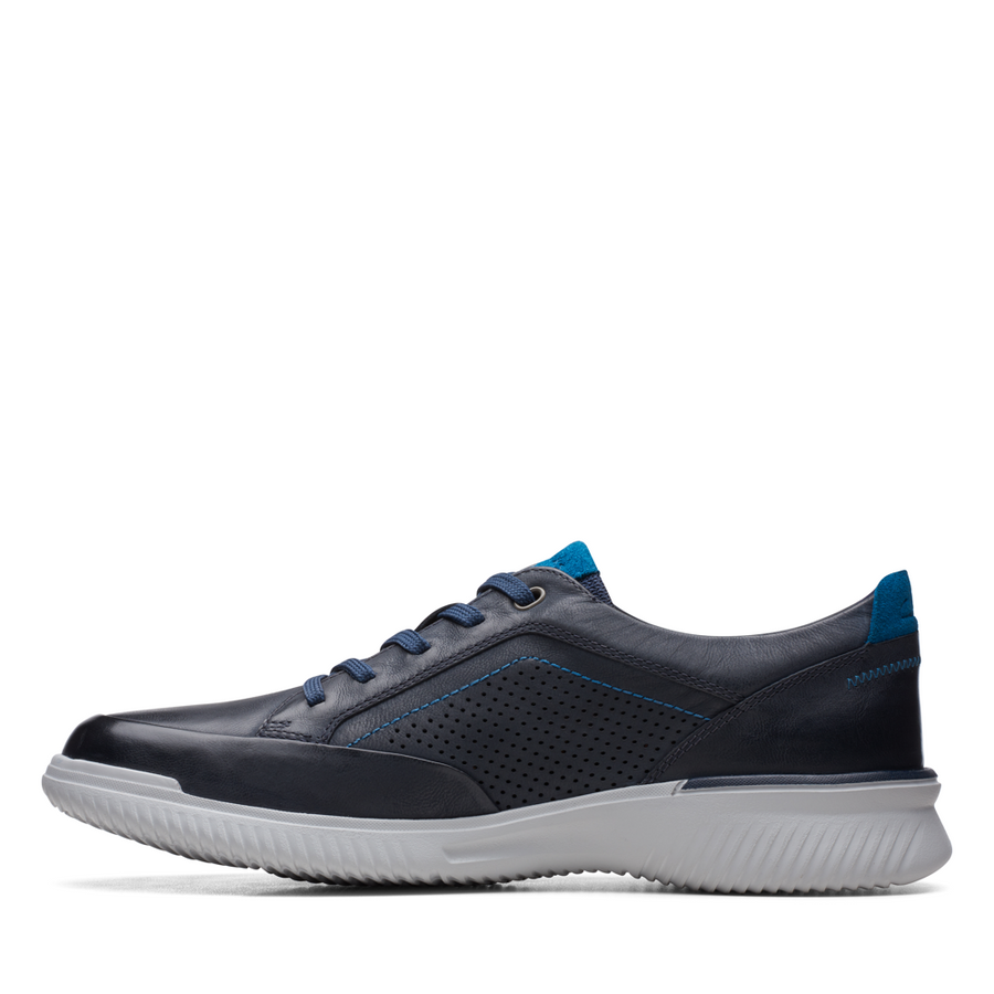 Clarks - Donaway Run - Navy Leather - Shoes