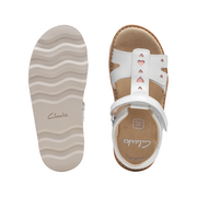 Clarks - Crown Beat K. - White Patent - Sandals