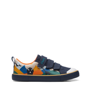 Clarks - Foxing Play K - Navy - Canvas Shoes