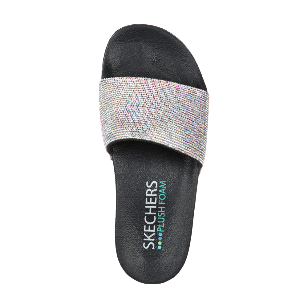 Skechers Pop Ups Black Sandals Gibbs Shoes