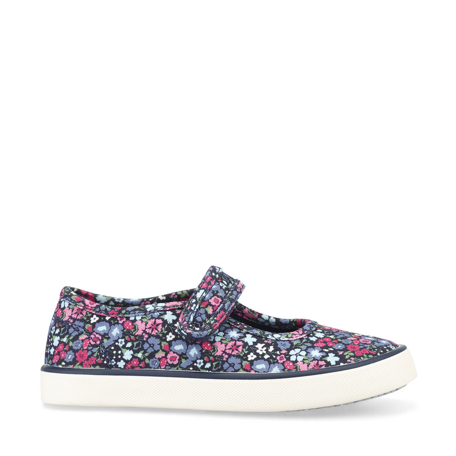 Start Rite - Blossom - Navy Floral - Canvas Shoes