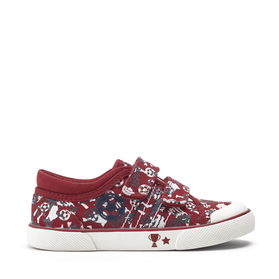 Start Rite - Kickabout - Red Football - Canvas Shoes