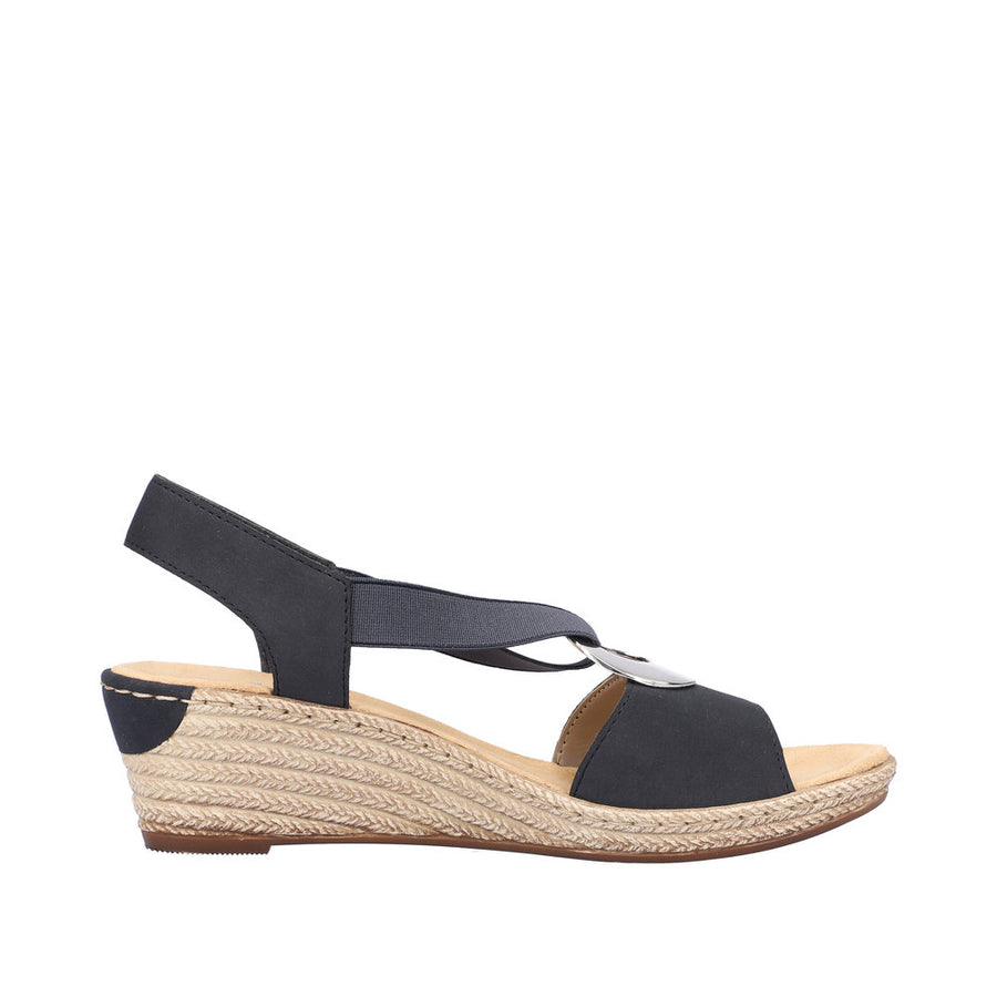 Rieker 624H6-14 - Fanni - Pazifik Sandals