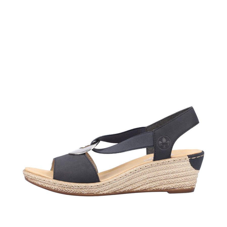Rieker 624H6-14 - Fanni - Pazifik Sandals