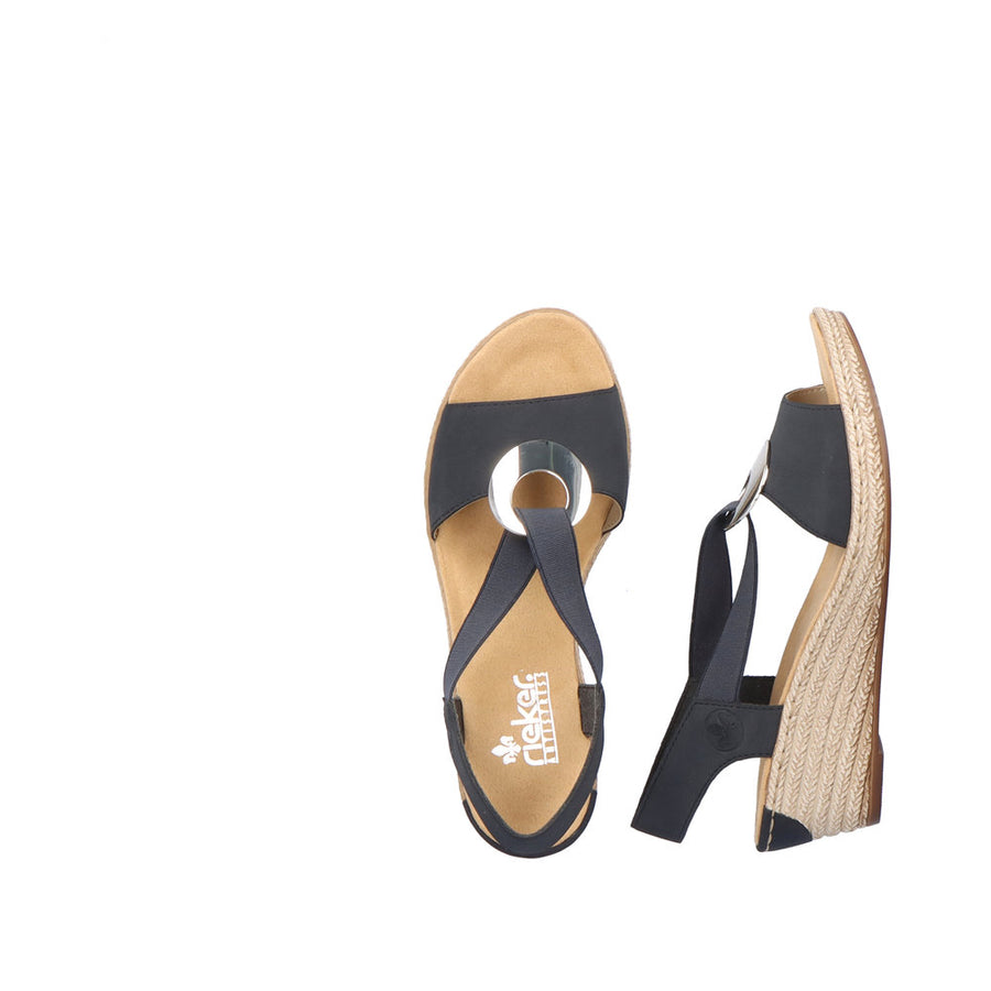 Rieker 624H6-14 - Fanni - Pazifik Sandals