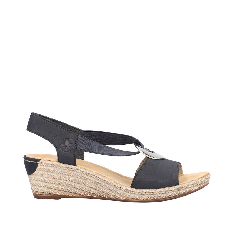 Rieker 624H6-14 - Fanni - Pazifik Sandals