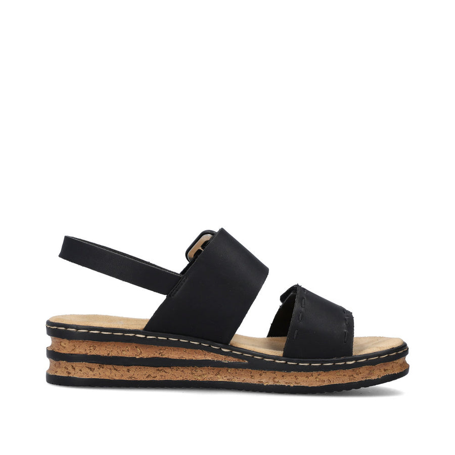 Rieker - 62950-00 - Black - Sandals