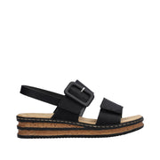 Rieker - 62950-00 - Black - Sandals