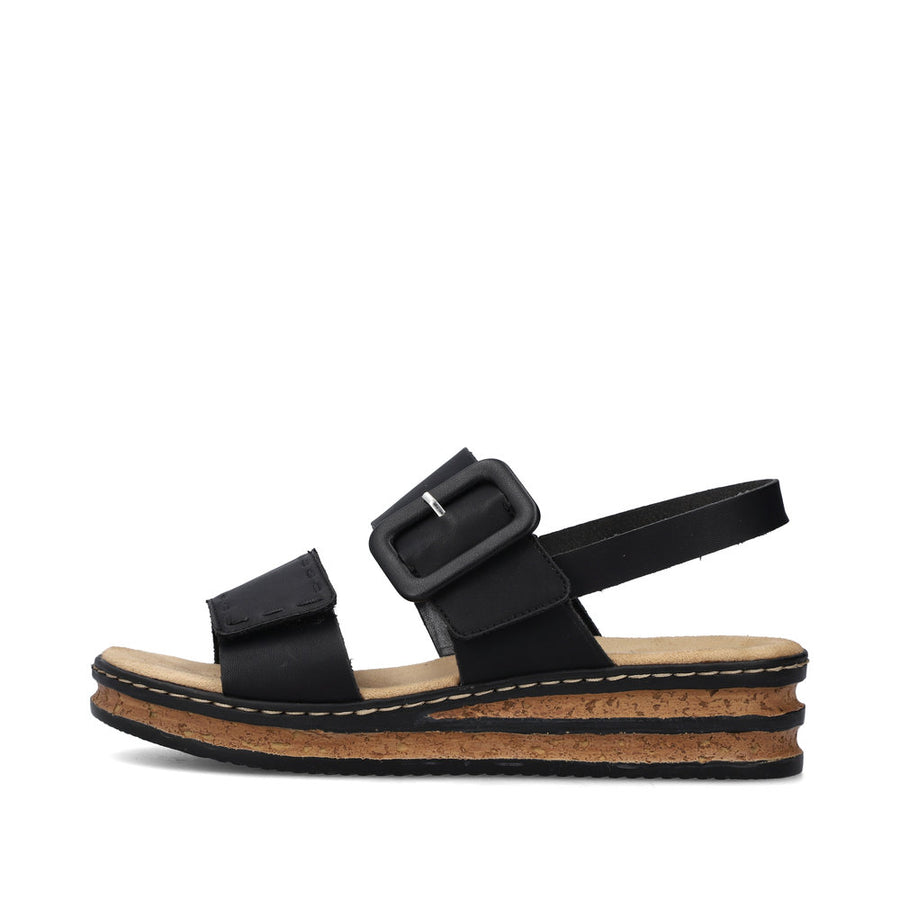 Rieker - 62950-00 - Black - Sandals