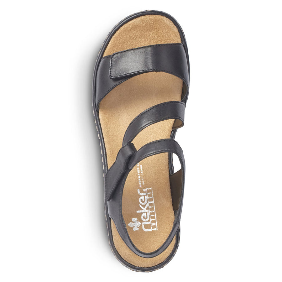 Rieker - 659C7-00 - Black - Sandals