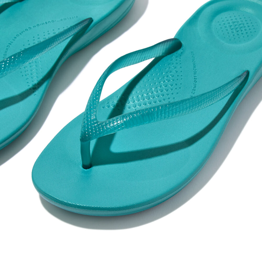 Fitflop - Iqushion Transparent Flip-Flops - Tahiti Blue - Sandals