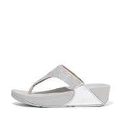 Fitflop - Lulu Glitz Toe-Post Sandals - Silver - Sandals