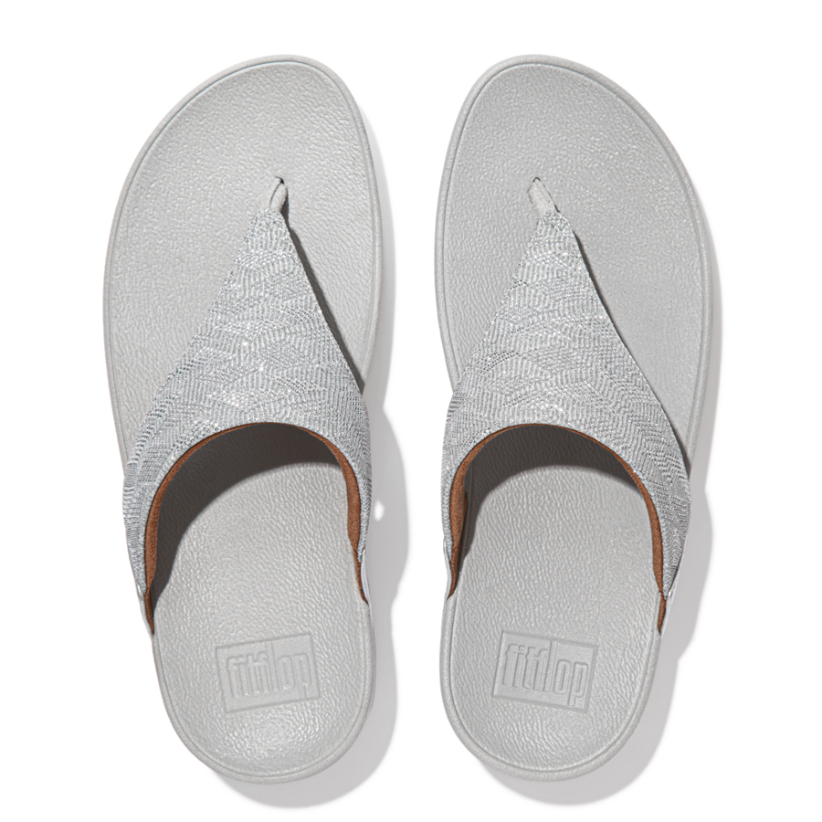 Silver fitflops sales