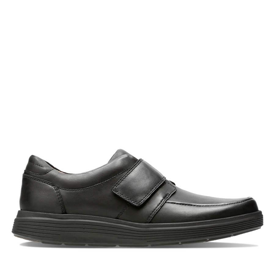 Clarks - Un Abode Strap - Black Leather - Shoes