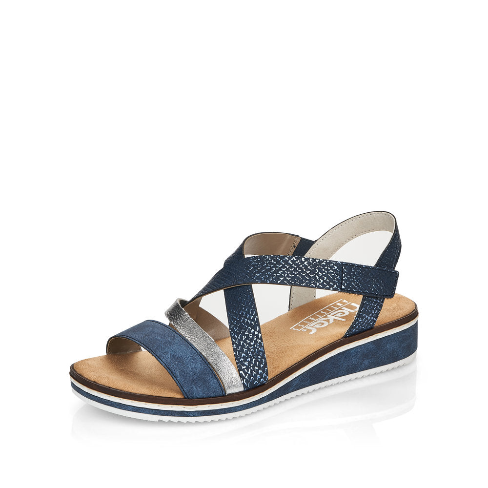 Rieker - V3663-14 - Blatik/Silber/Royal - Sandals