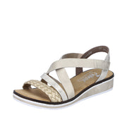 Rieker - V3663-90 - Hellgold/Beige-Gold - Sandals