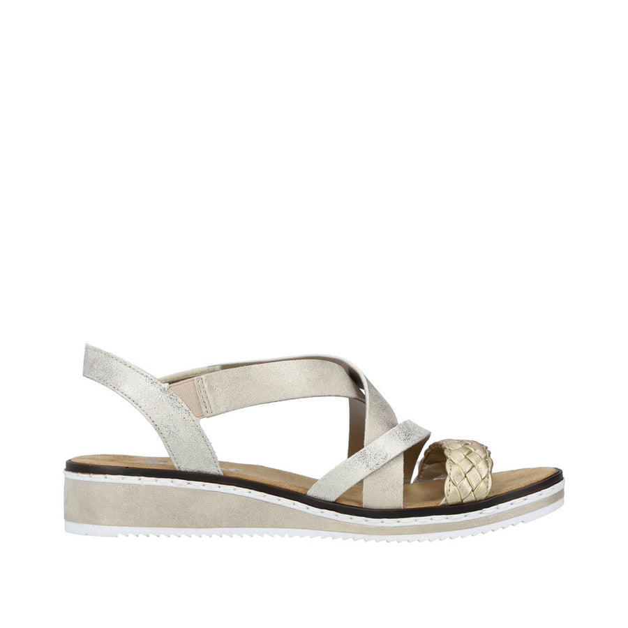 Rieker - V3663-90 - Hellgold/Beige-Gold - Sandals