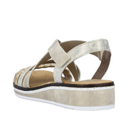 Rieker - V3663-90 - Hellgold/Beige-Gold - Sandals