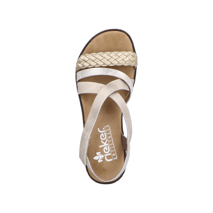 Rieker - V3663-90 - Hellgold/Beige-Gold - Sandals