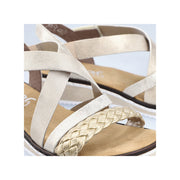 Rieker - V3663-90 - Hellgold/Beige-Gold - Sandals