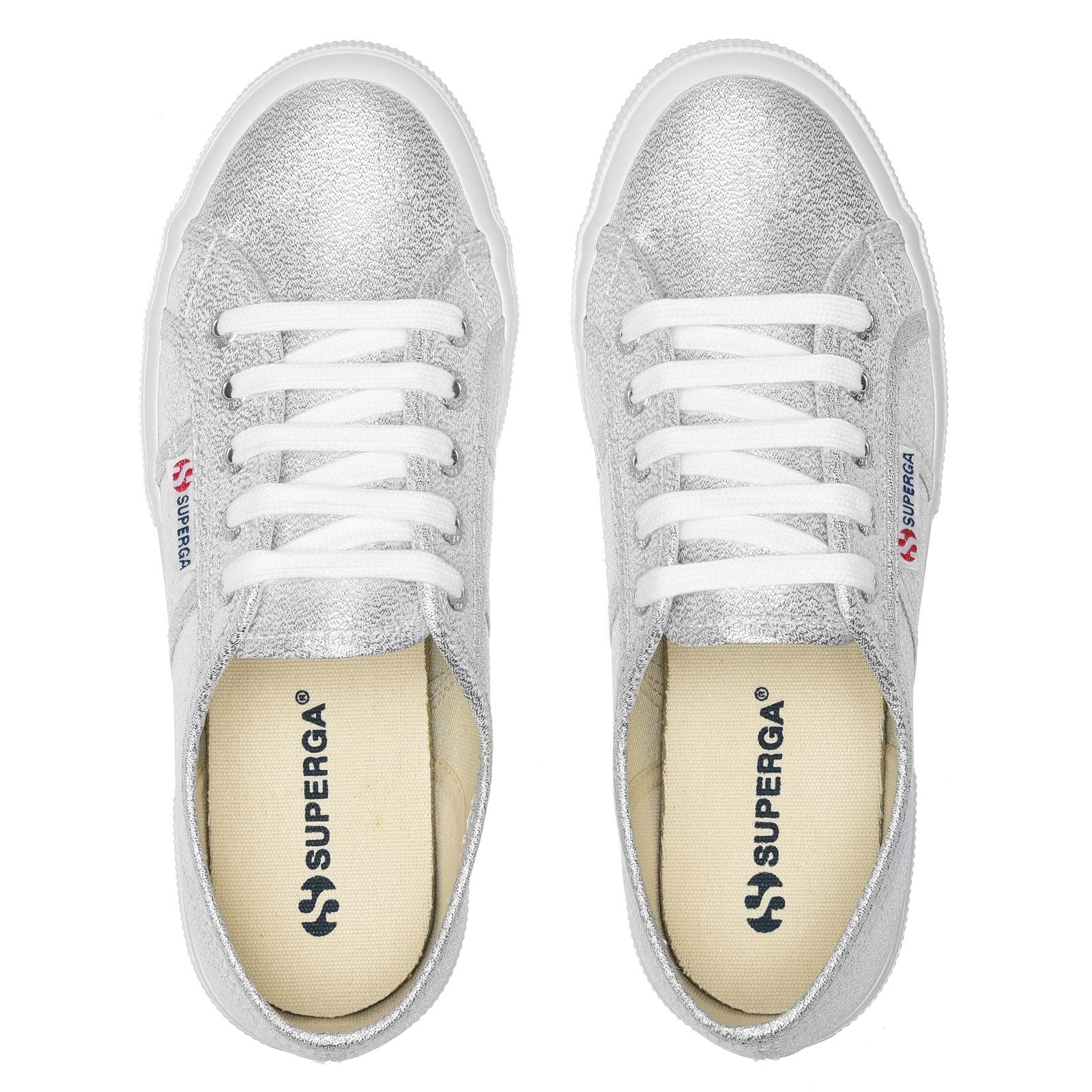 Superga - 2750 Lamew Trainer - Grey Silver - Canvas Shoes